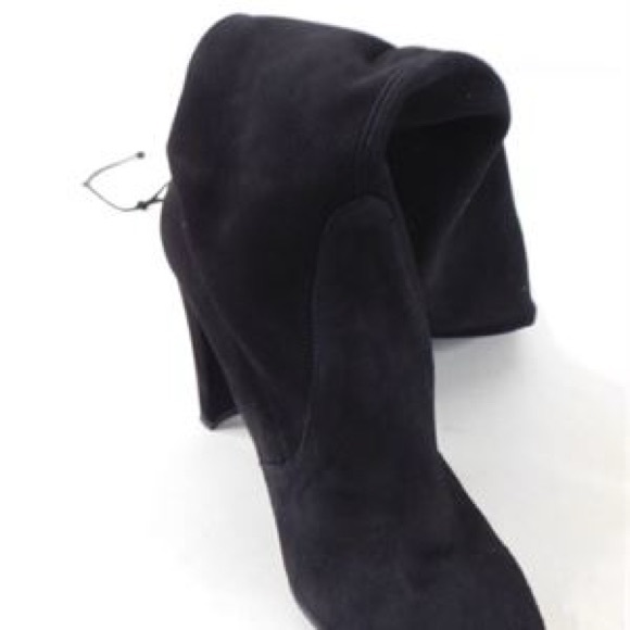 Stuart Weitzman Highland Black Suede Over-the-Knee Boots Women’s Size 8.5 - Picture 8 of 11
